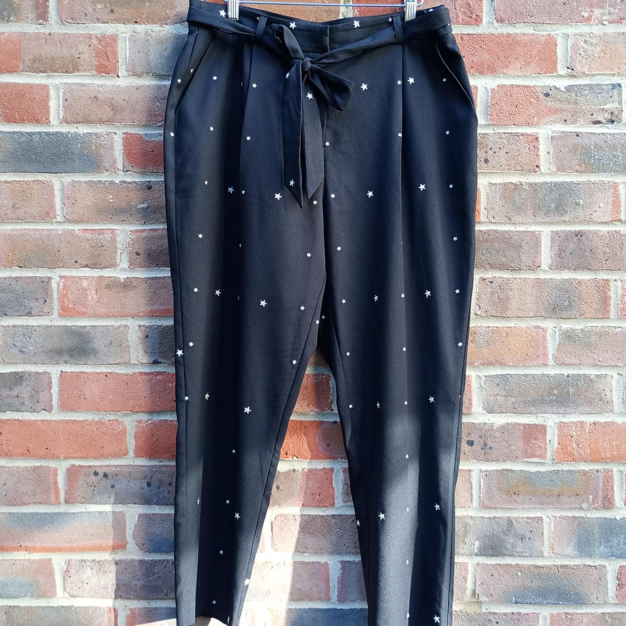 Monsoon Smart Black Formal Trousers with Embroidered. Depop