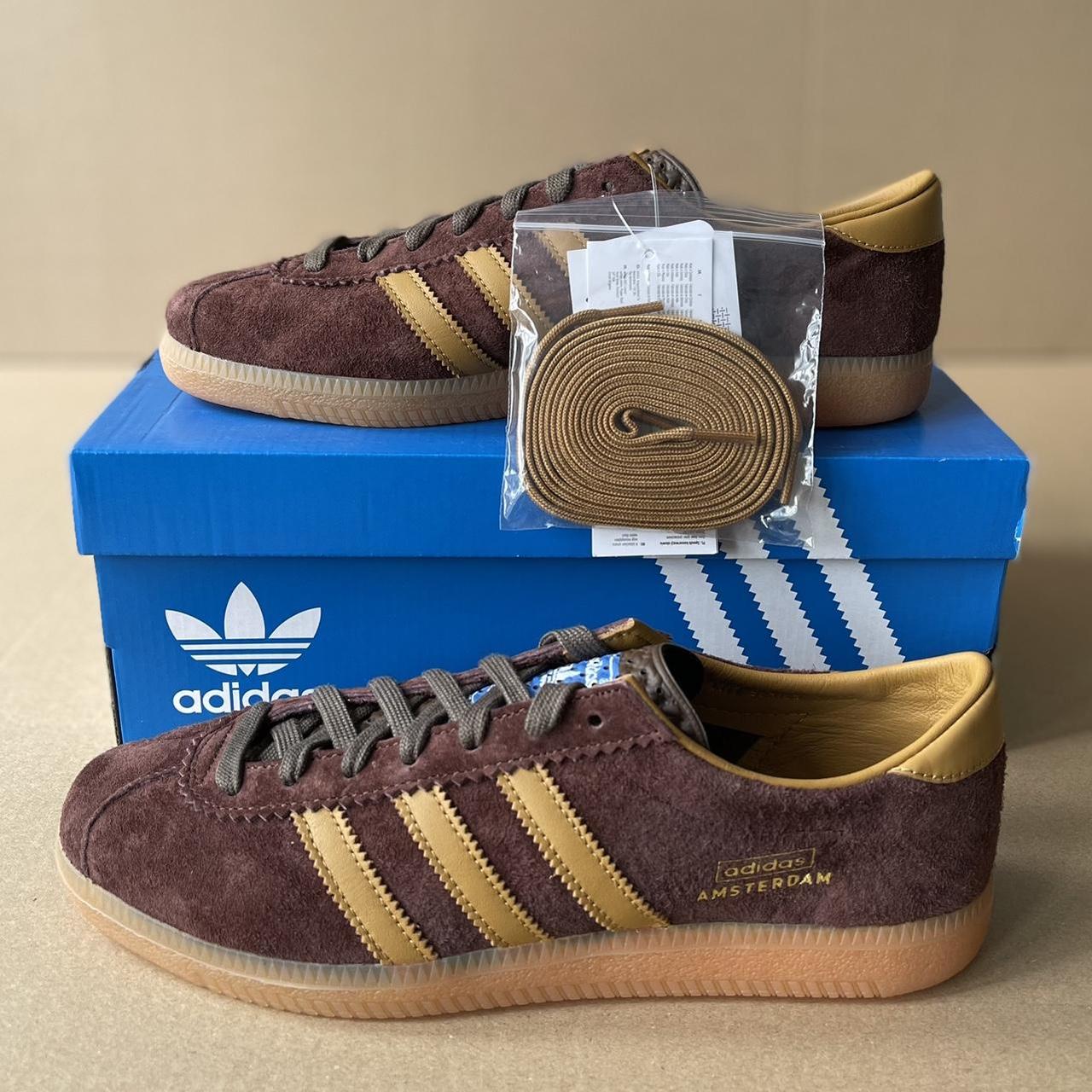 adidas AMSTERDAM ブラウン ゴールド adidas Amsterdam - Register Now on END. Launches | END. (AR)