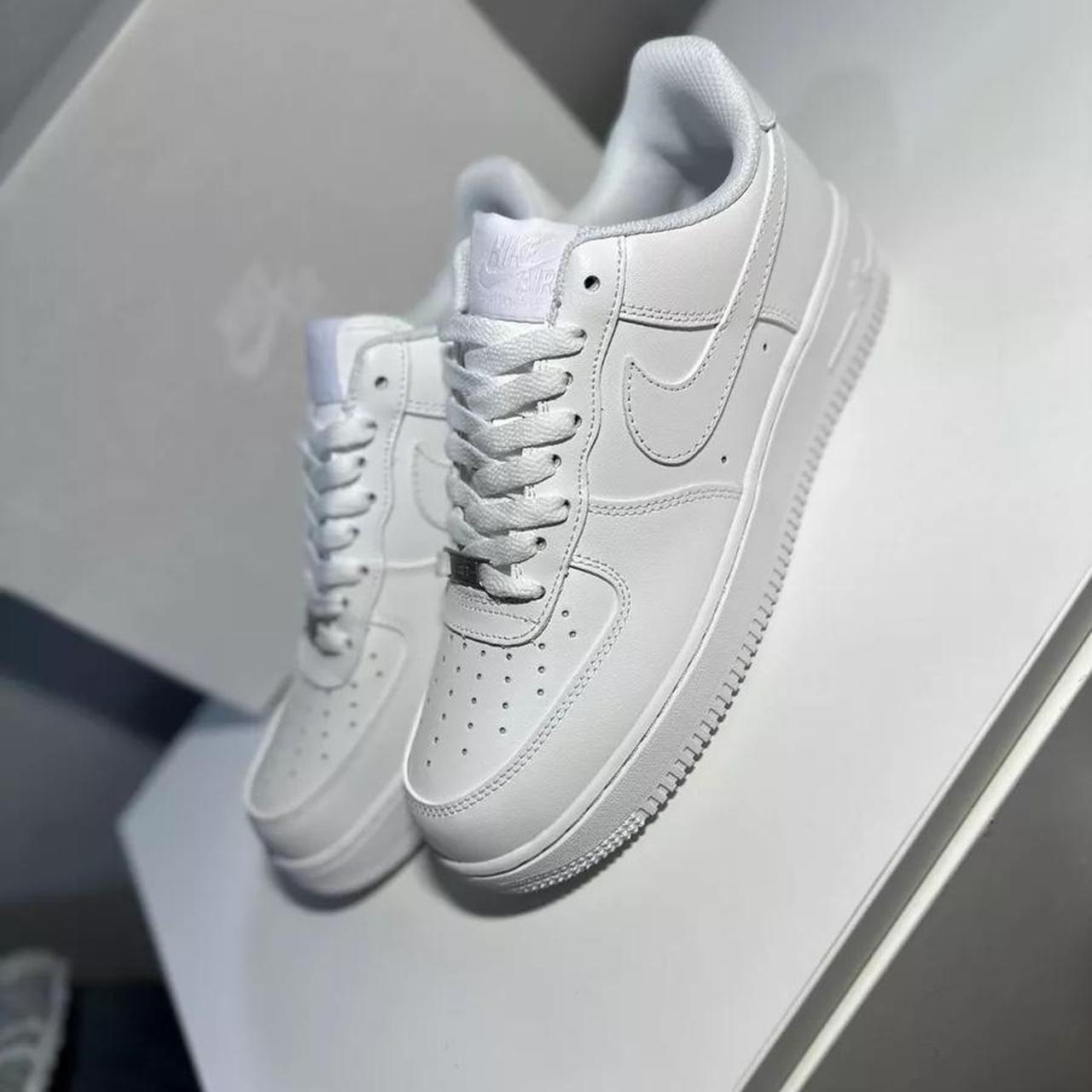 air force 1’s triple white - Depop