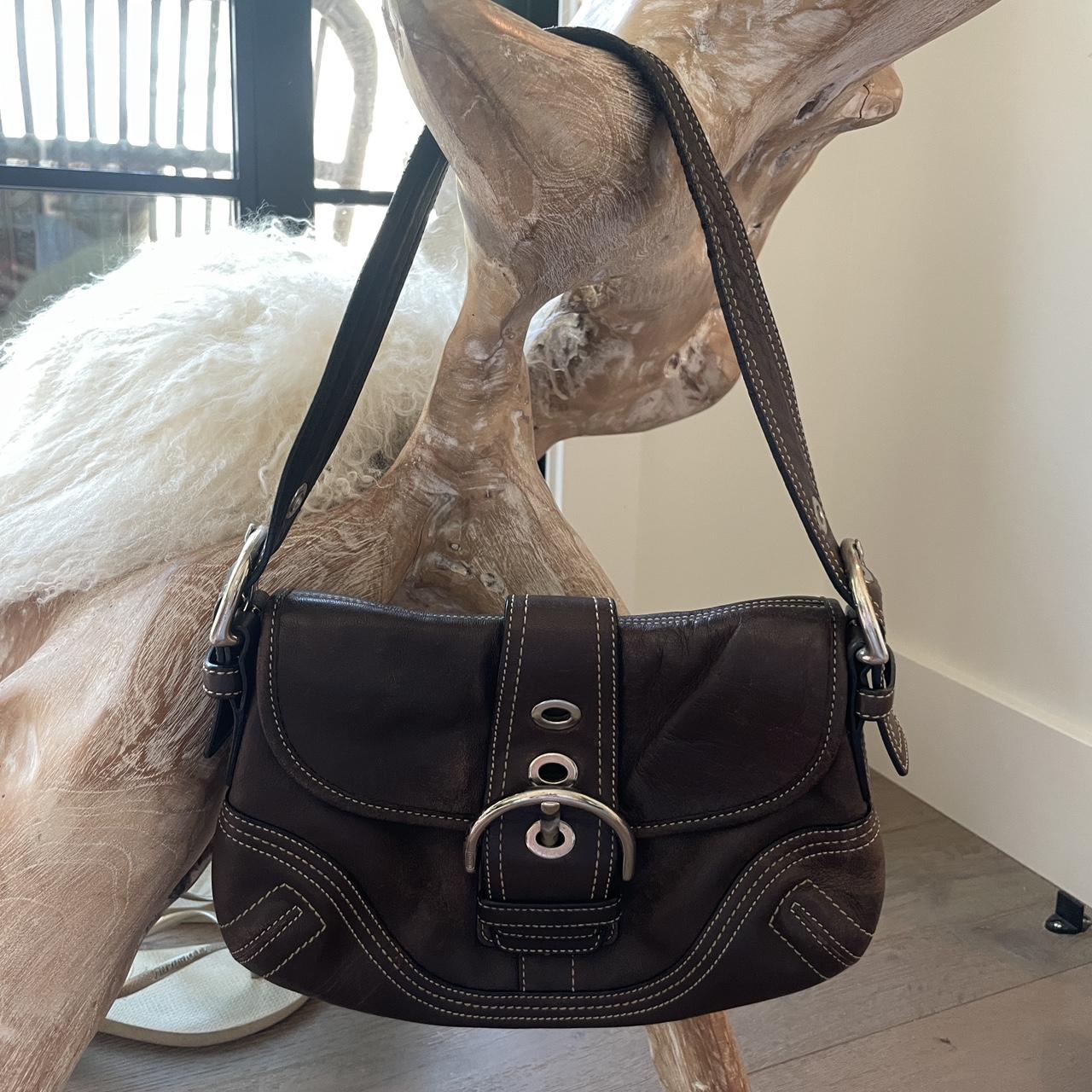 MESSAGE BEFORE BUYING. Brown coach soho handbag | Depop