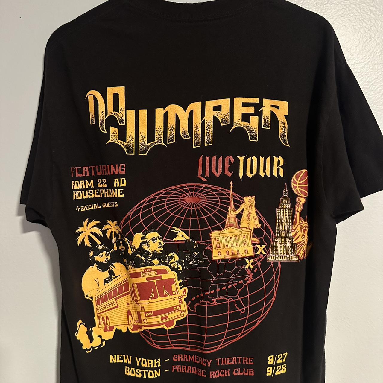 No Jumper Podcast Tee Mens large Shirt Live On Tour... - Depop