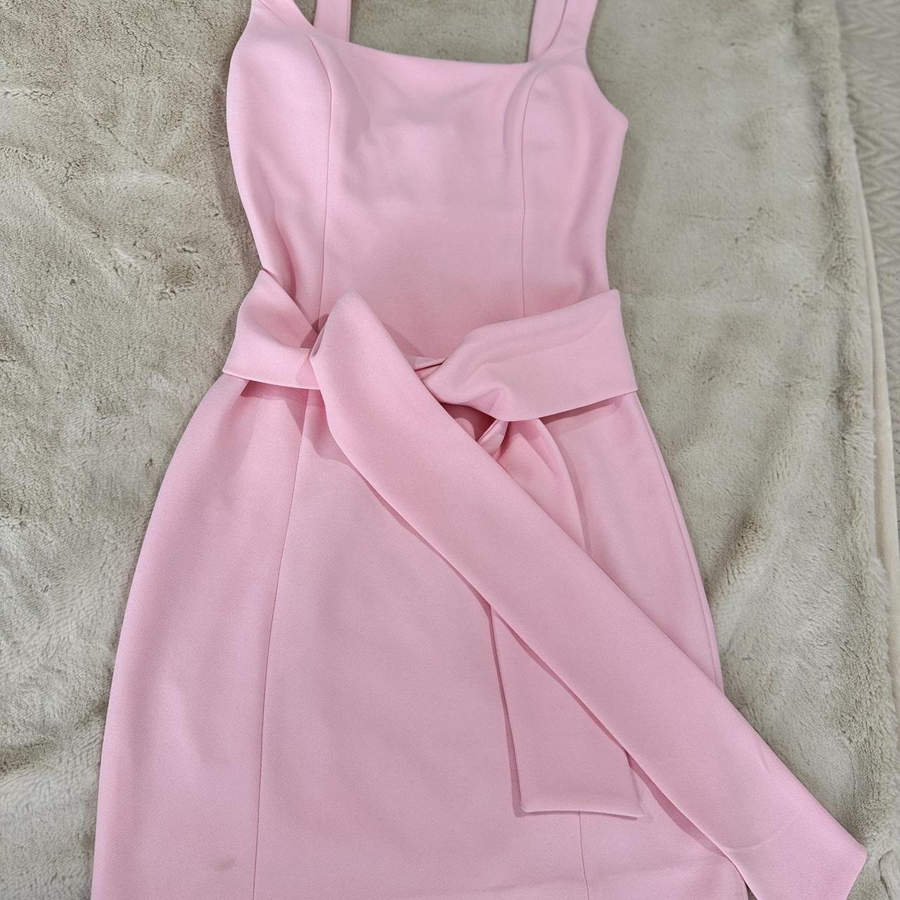 Pink Shona Joy mini with waist strap. Small stain on... - Depop