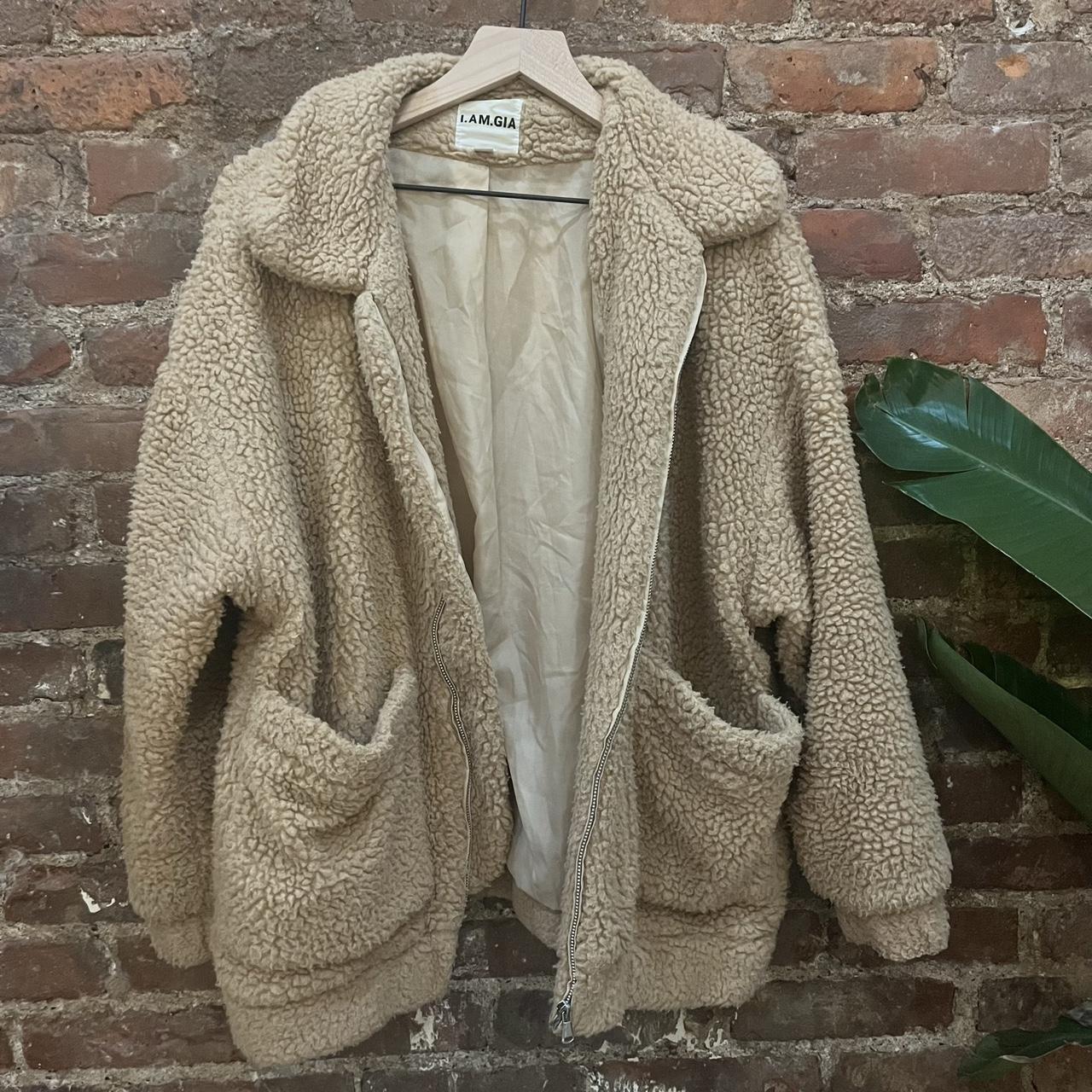 I am gia shop tan pixie coat