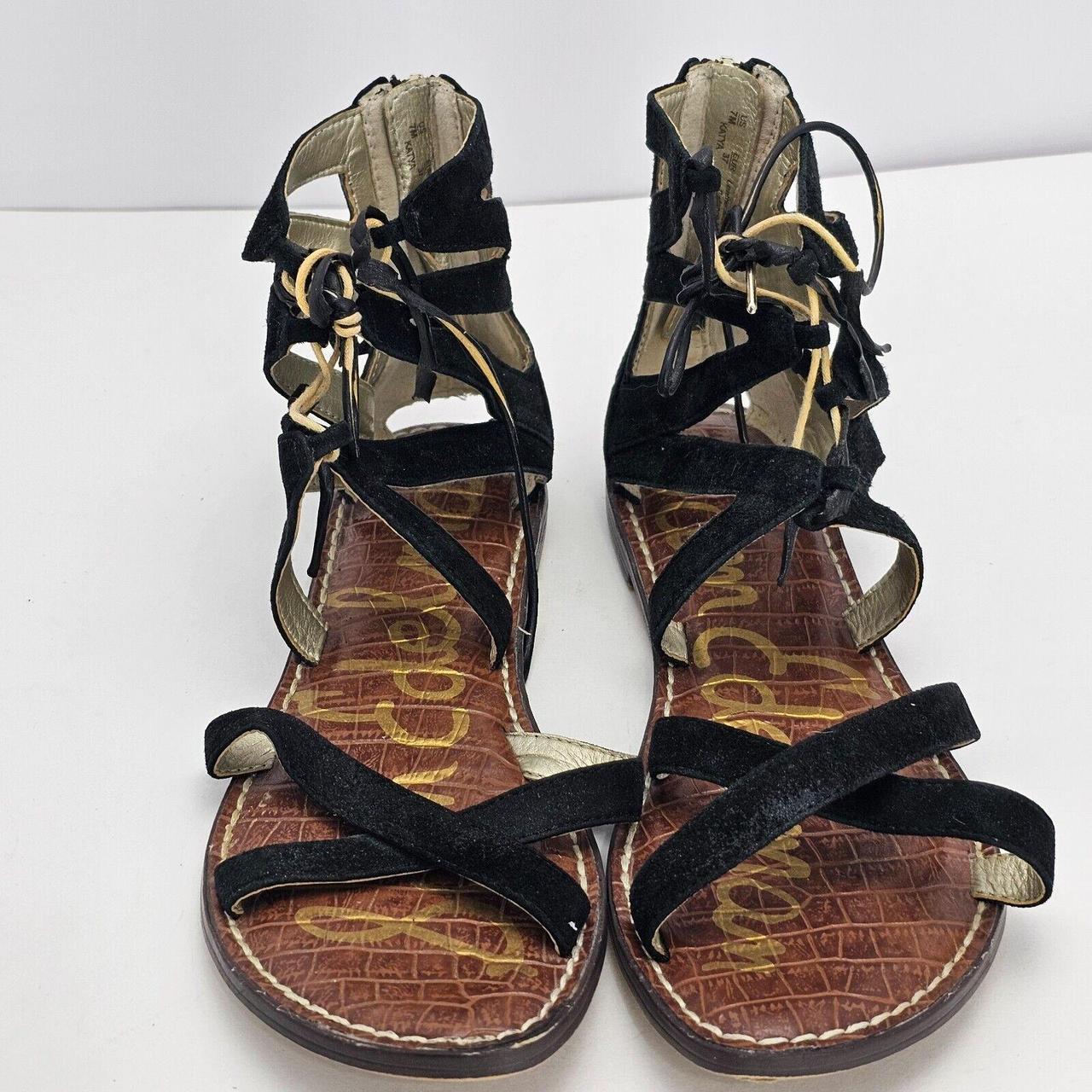 Sam Edelman Women's Black fashion Sandals Size (7)