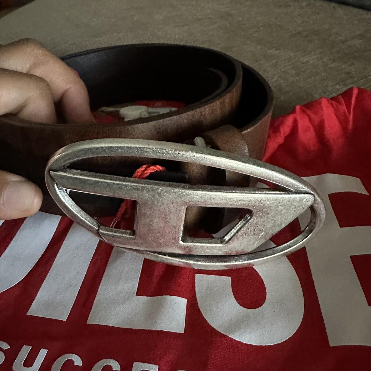 Diesel Men's Brown Belt Depop