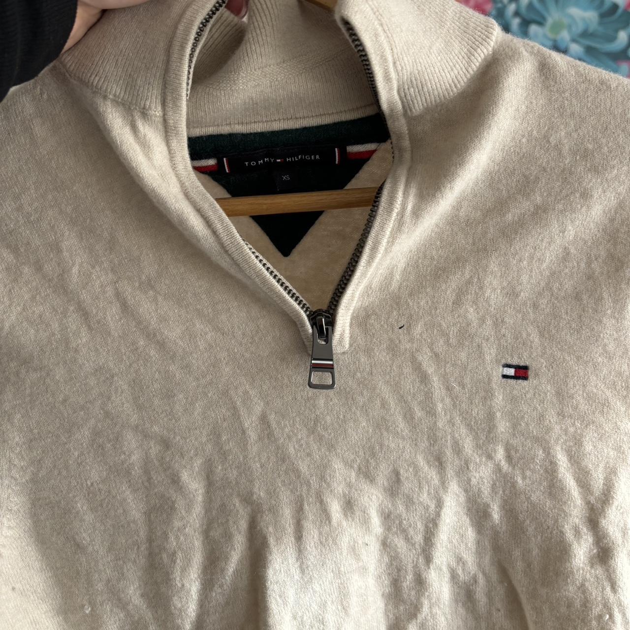 Tommy Hilfiger cream jumper 🏛️🥠👼🏼 Size xs fits a 6-10... - Depop