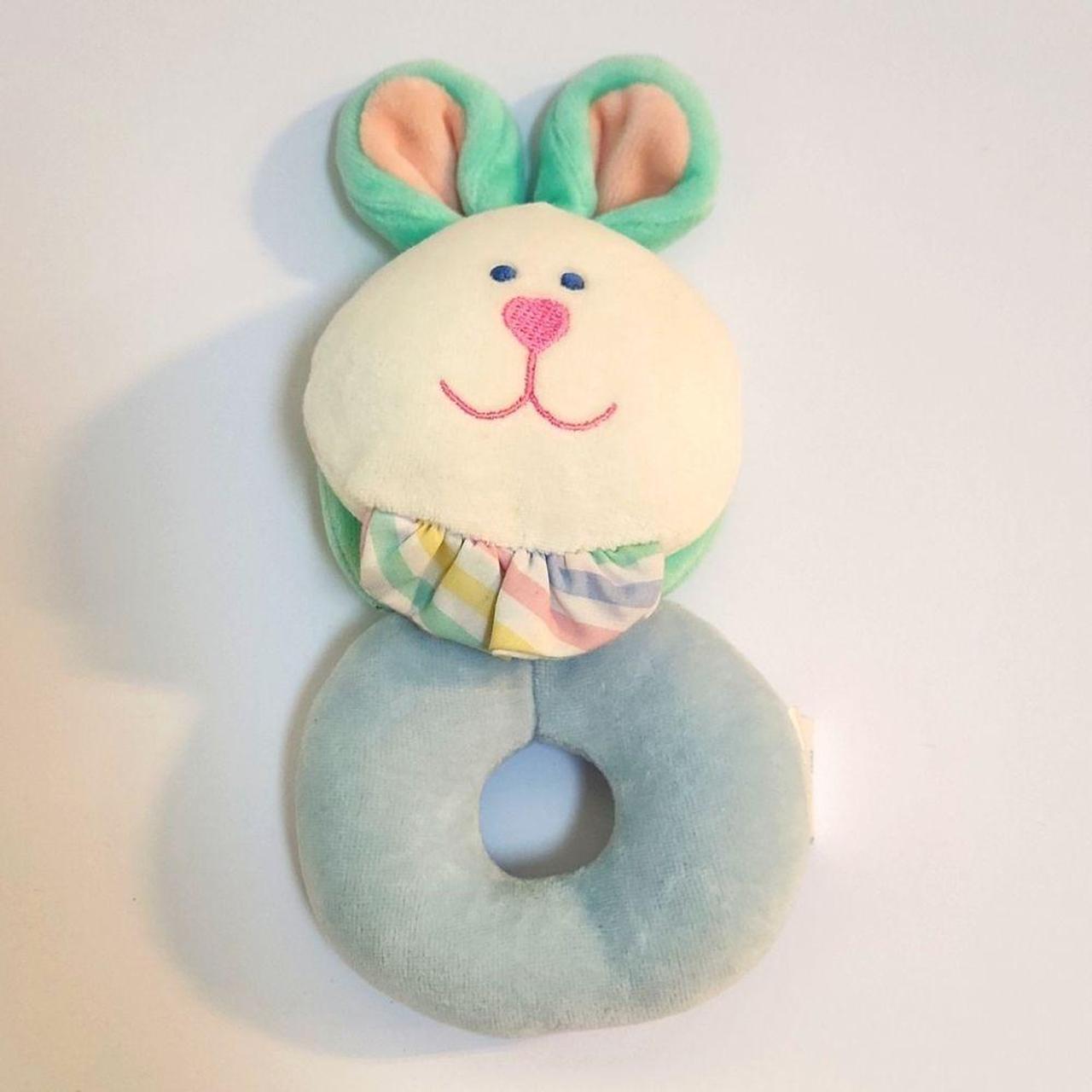 This Vintage Carters Bunny Mirror Plush Rattle is. Depop