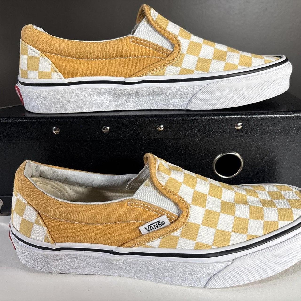 Vans Women's Sneakers Yellow US – Vans Checkerboard Yellow