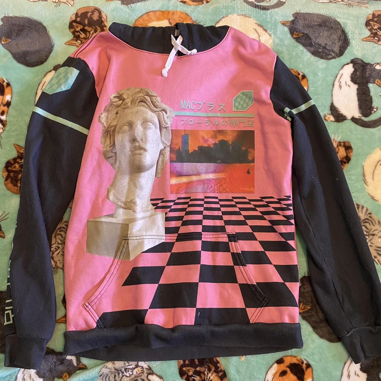 Macintosh Plus vaporwave hoodie well loved and a. Depop