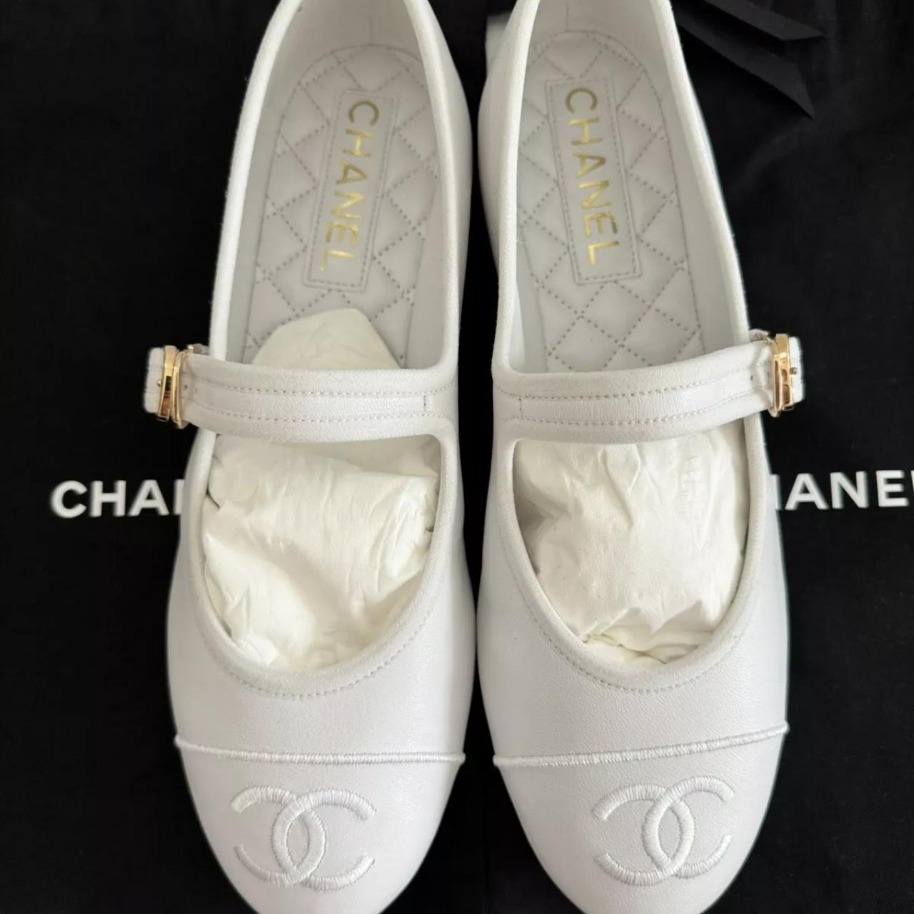 CHANEL MARY JANE 24S SOLD OUT WORLDWIDE SIZE EU38.5 | Depop