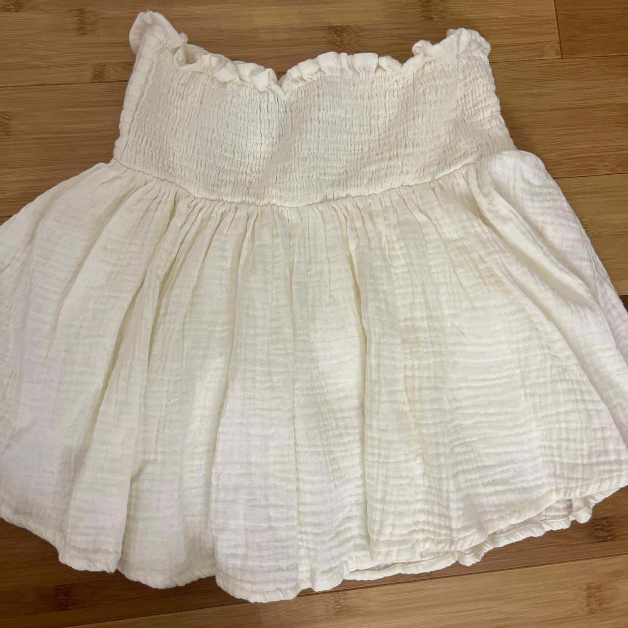 Forever 21 white flowy skirt hotsell