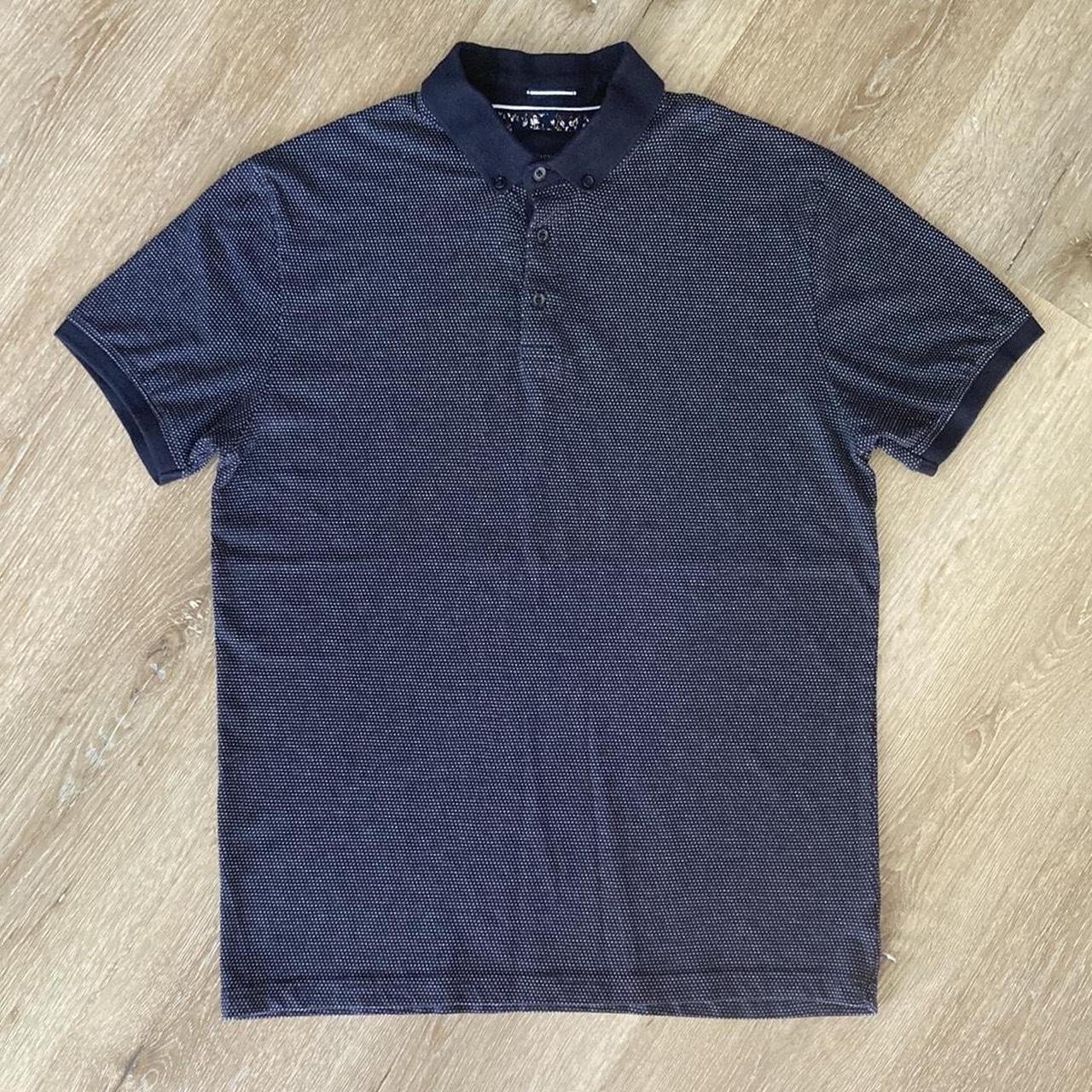 CACTUS MAN RICKY SINGH Dark Blue Navy White Dot Polo. Depop