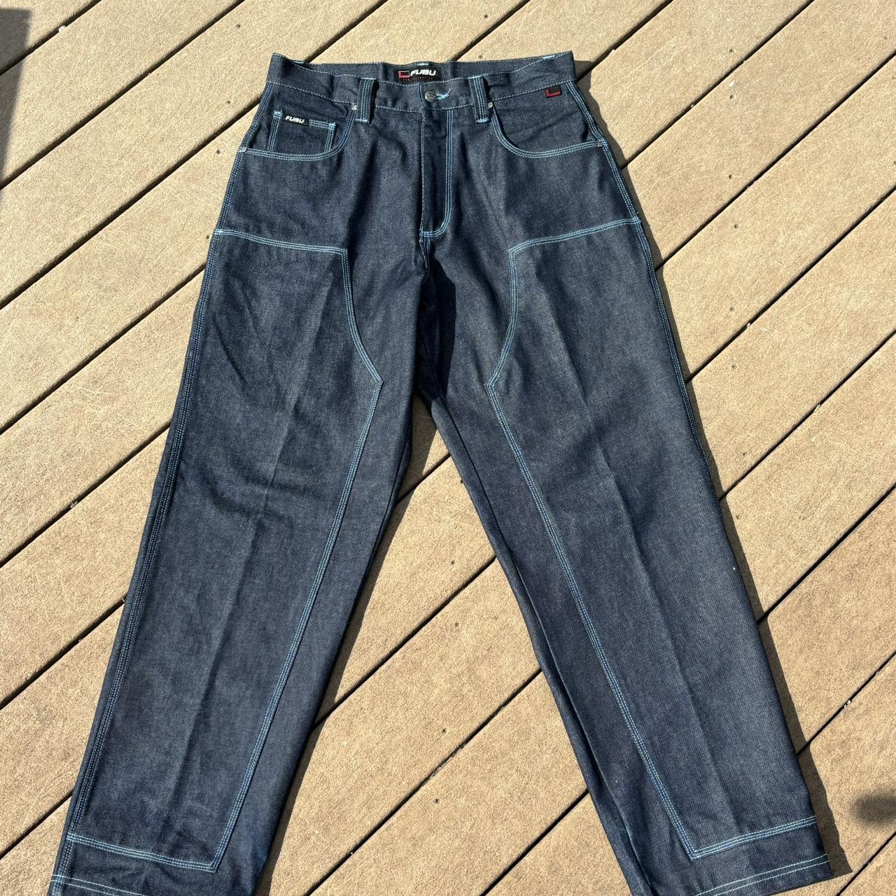 【後払い手数料無料】 double Fubu 1990s Vintage rare Extremely knee Depop | baggy パンツ