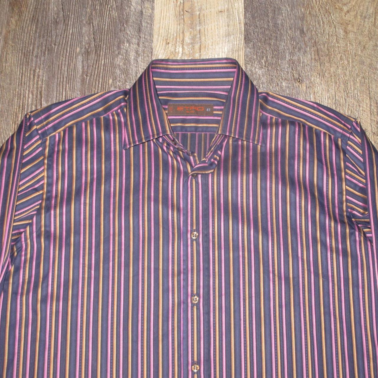 Etro Men's Pink and Gold Shirt