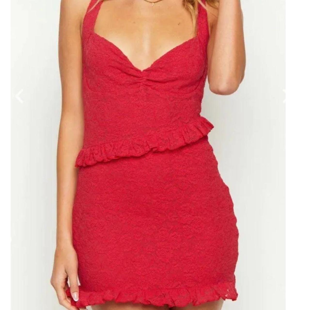 Beginning boutique red lace dress New with tags AU... Depop