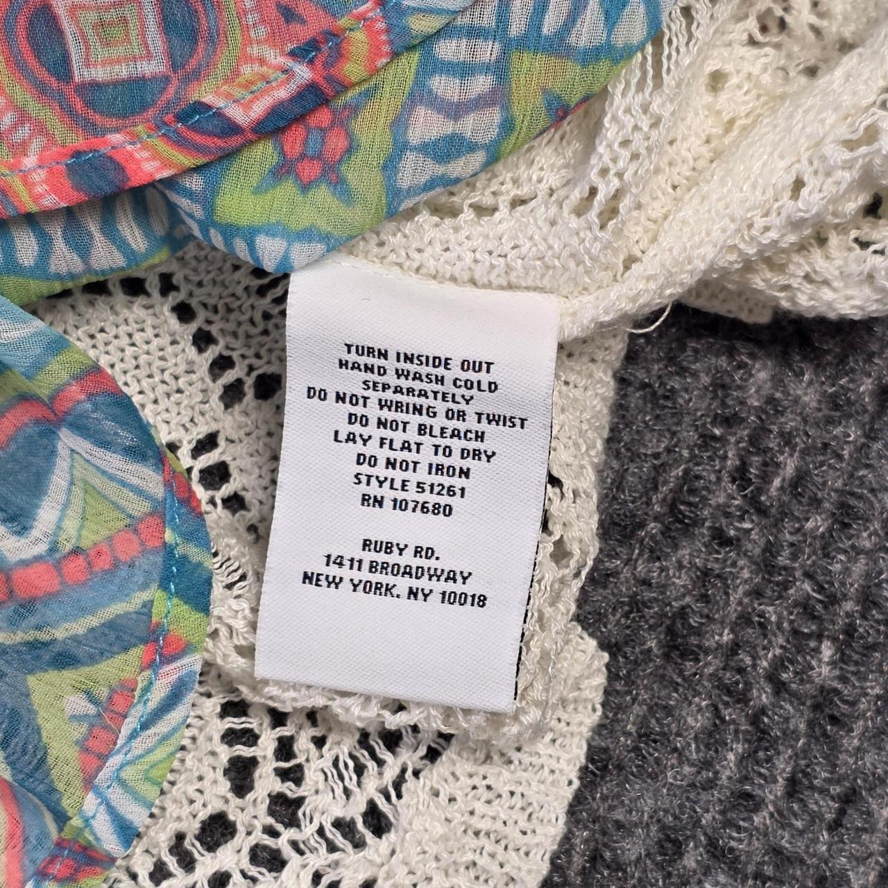 Ruby Rd. Women's Cardigan - Multi/Cream - M – Rub… - image 4