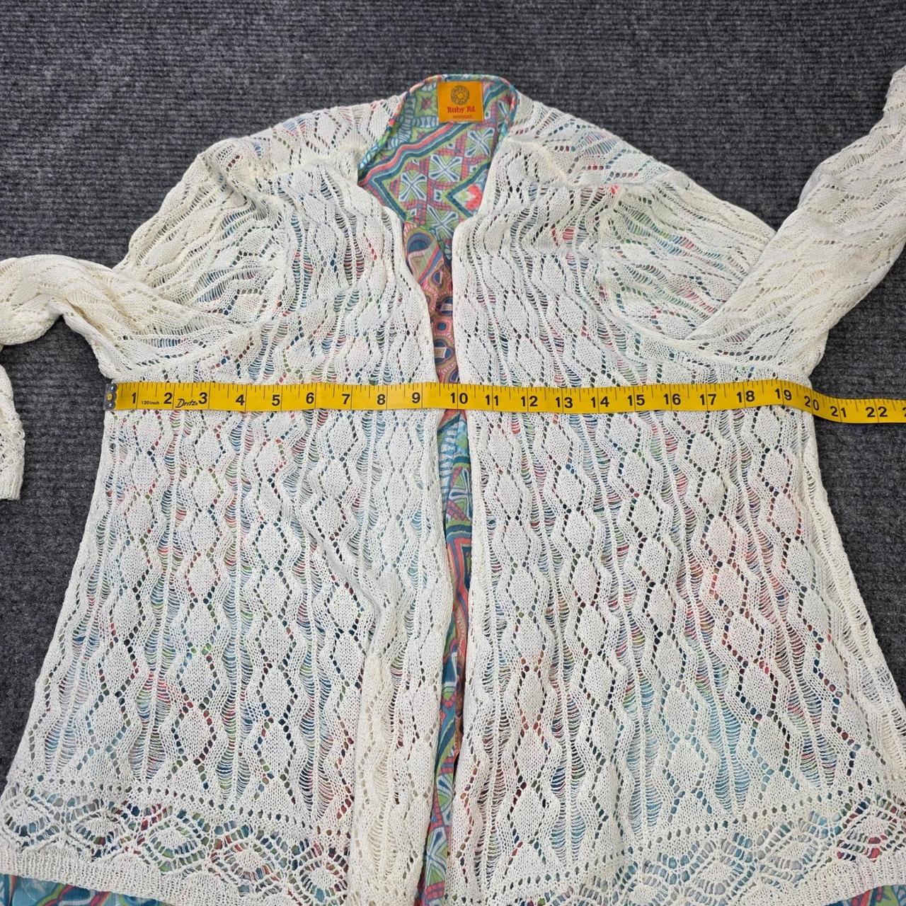 Ruby Rd. Women's Cardigan - Multi/Cream - M – Rub… - image 6