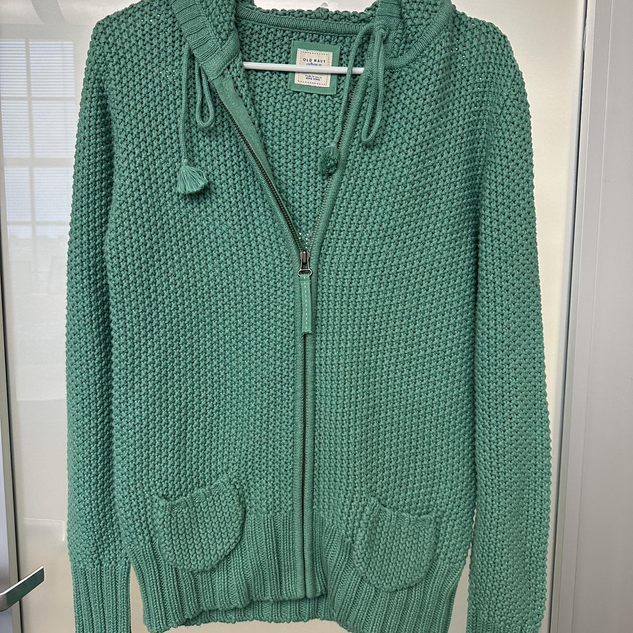 Old Navy Women's Sweater Green L – Vintage Old Navy Green Knit