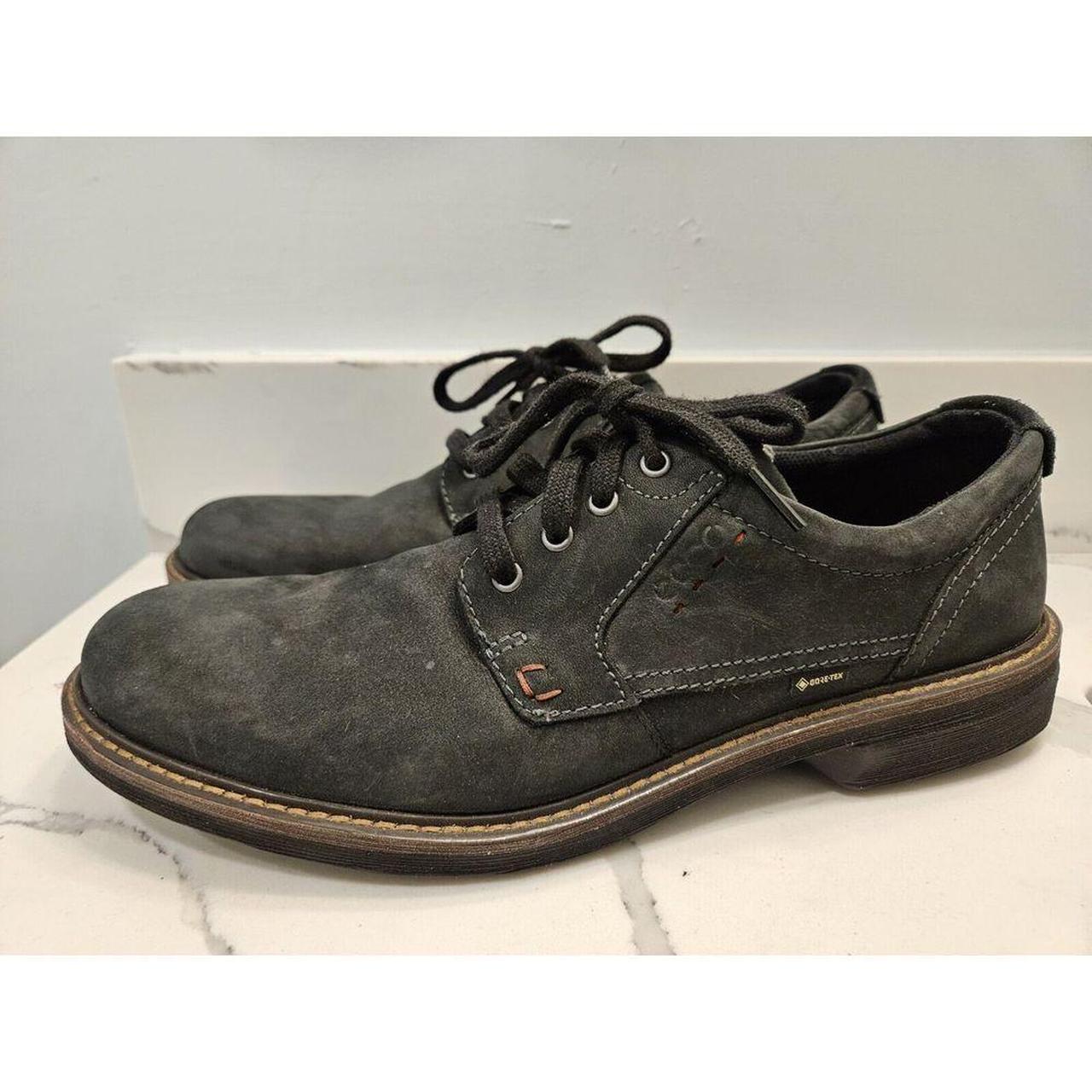 Ecco Turn GTX Gore Tex Leather Black Shoes Men s