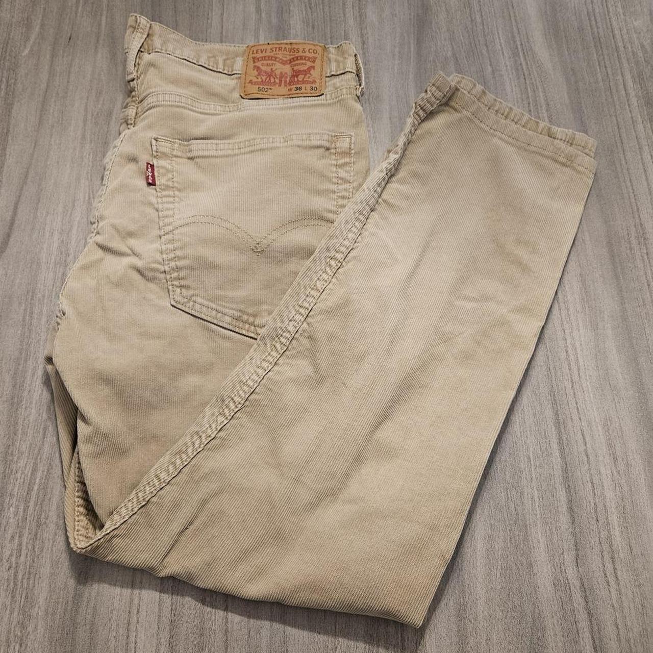 Levi's Men's Jeans - Tan - 36" – Levis 502 Mens C… - image 1