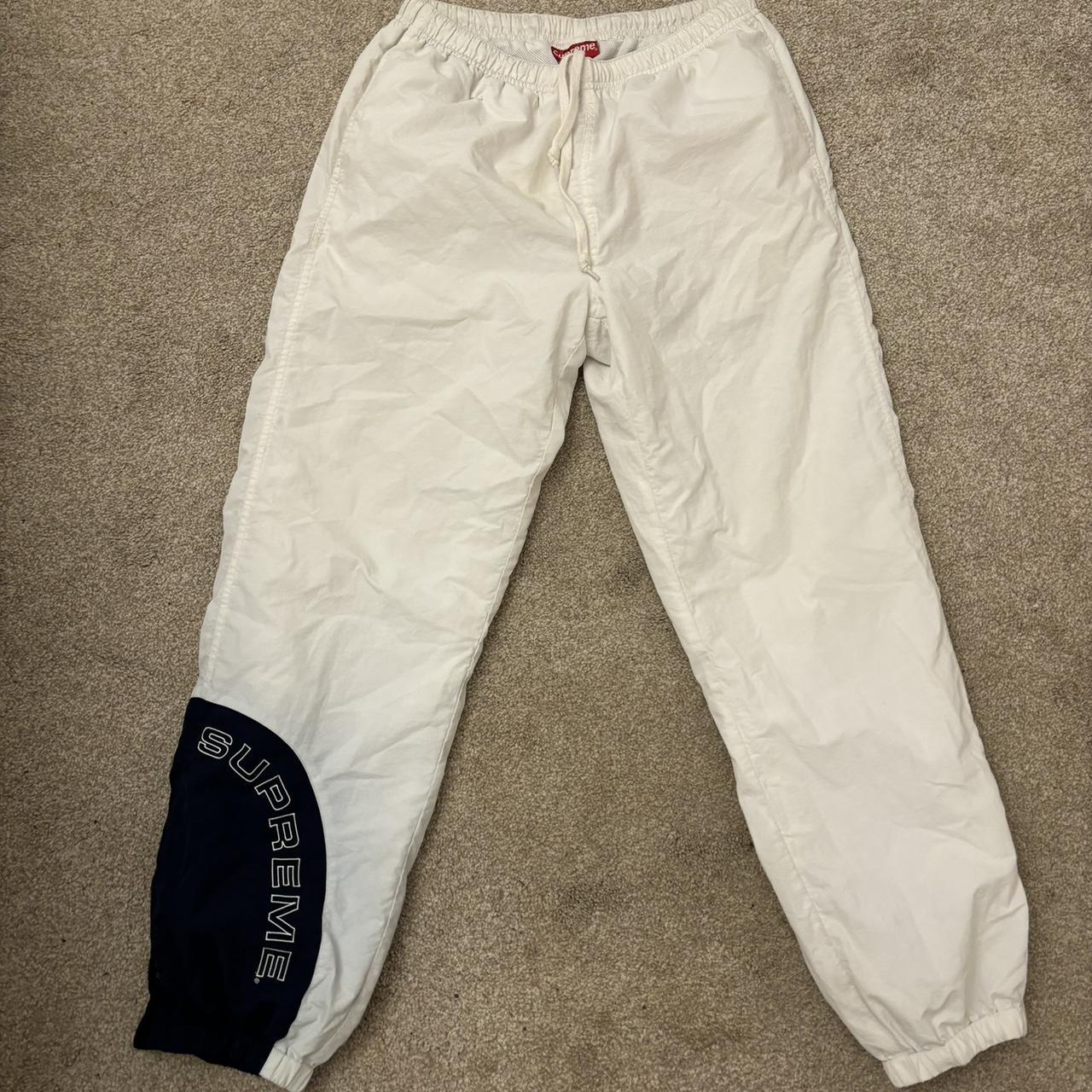 Supreme parachute track pants hardly worn size