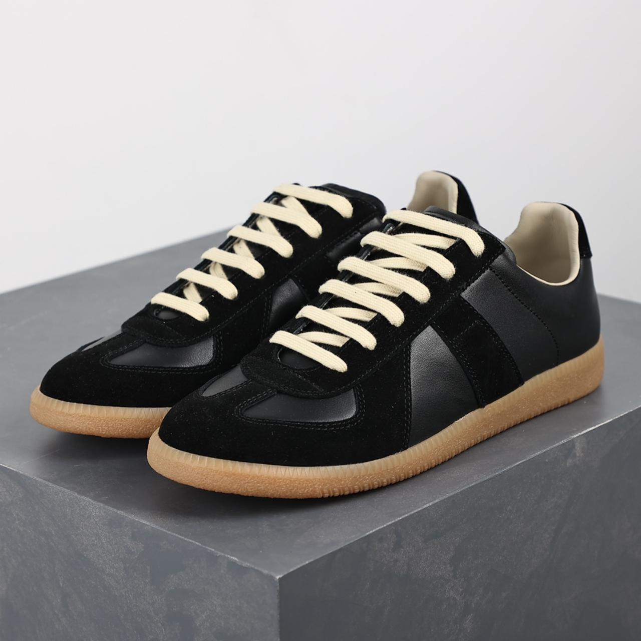 Maison Margiela Replica Trainer Gats Black New with... - Depop