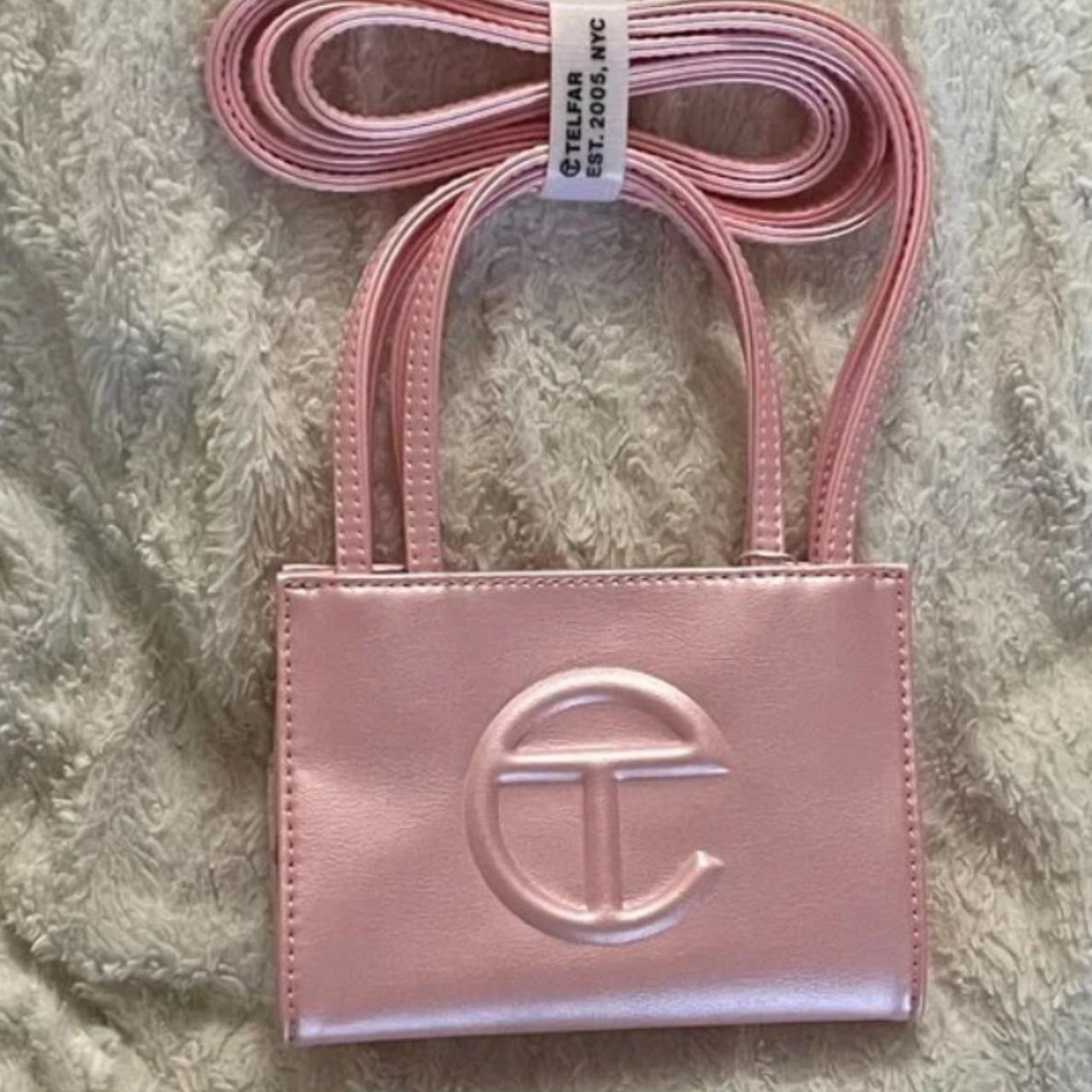 Small Bubblegum Pink Telfar Bag