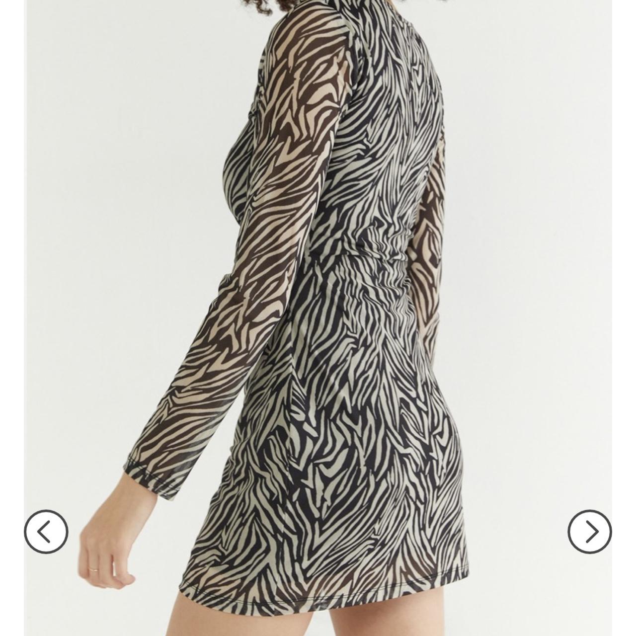 Francesca’s NWT zebra print long sleeve dress $20,...