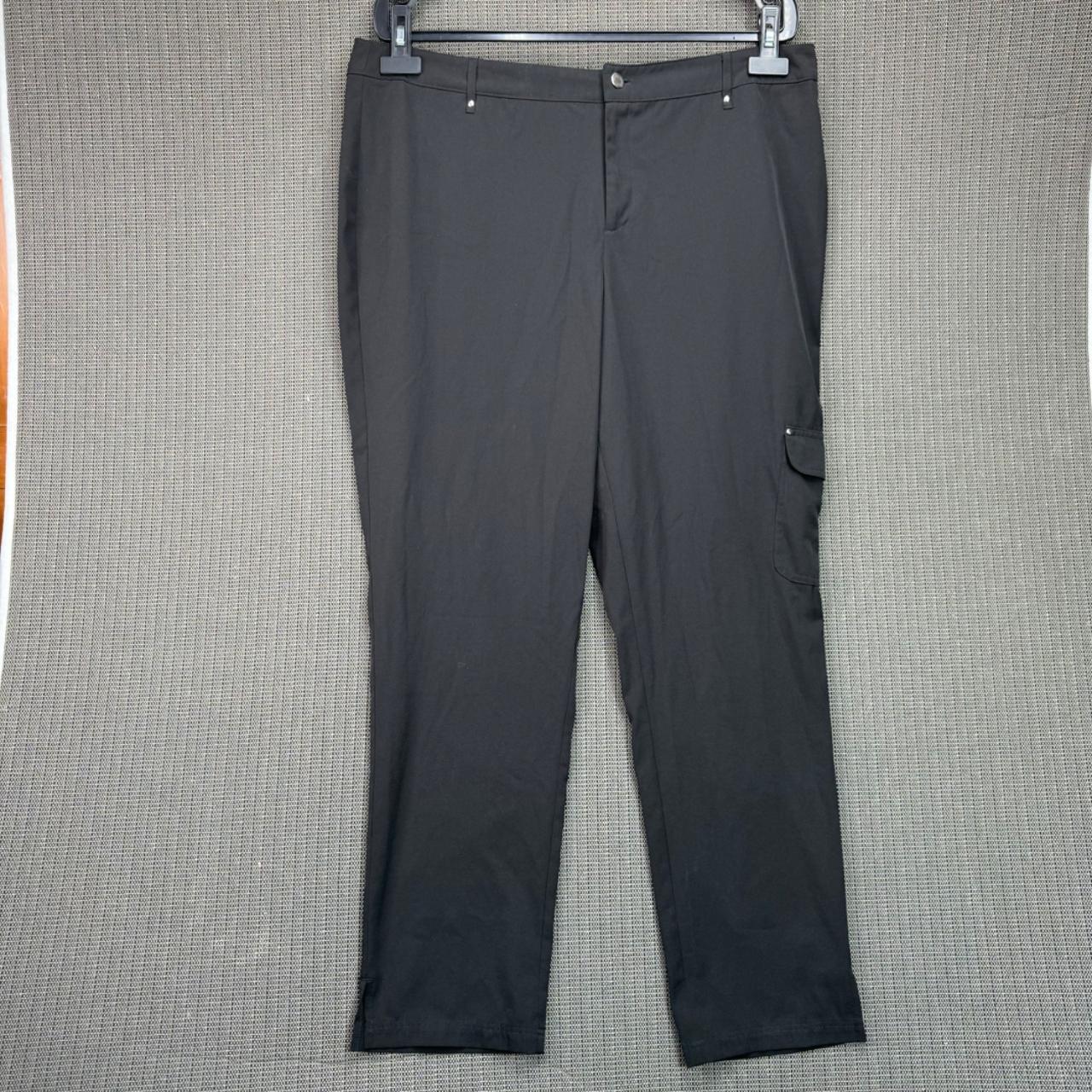 cj-banks-womens-black-cargo-pants-size-18-versatile-depop