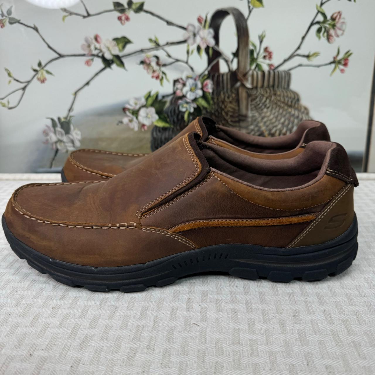 Skechers Mens Relaxed Fit Memory Foam Slip On. Depop