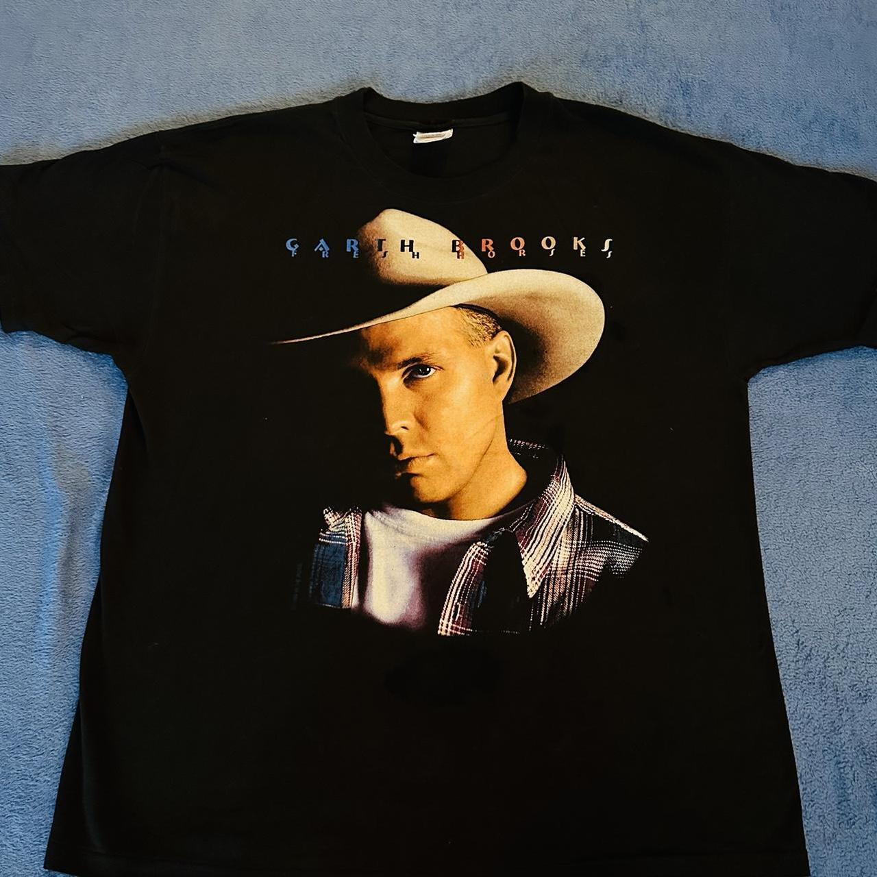 Vintage Garth Brooks All Over Print Shirt, sale Made in USA