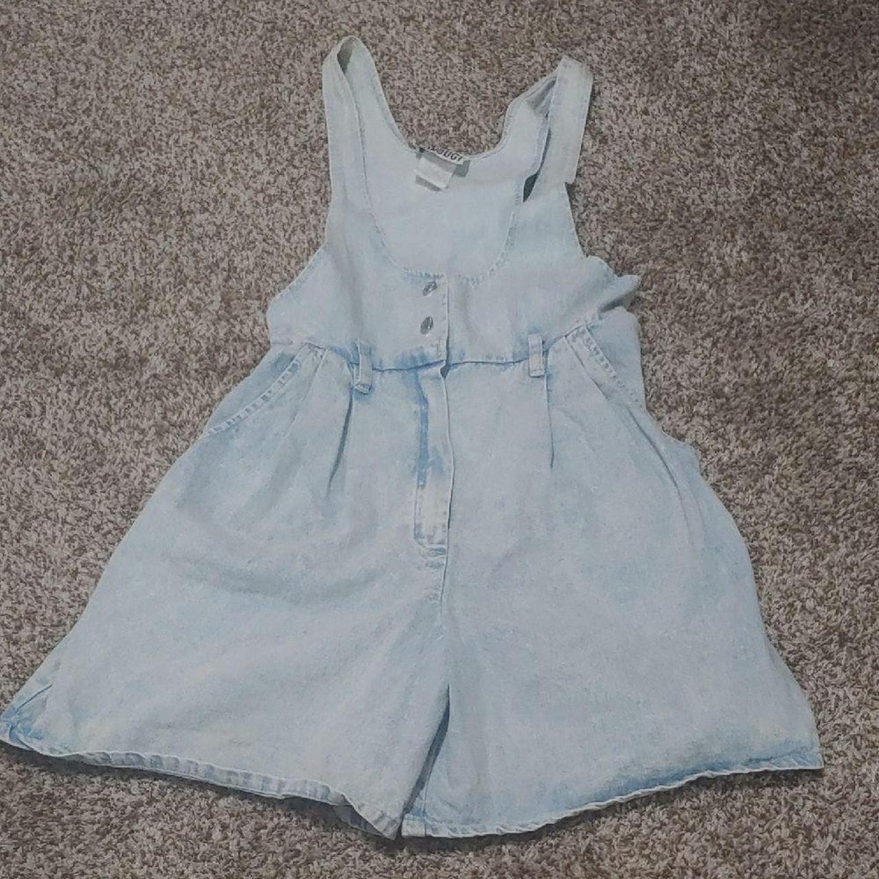 Source Unknown Women's Romper - Blue/White - 3 – … - image 1