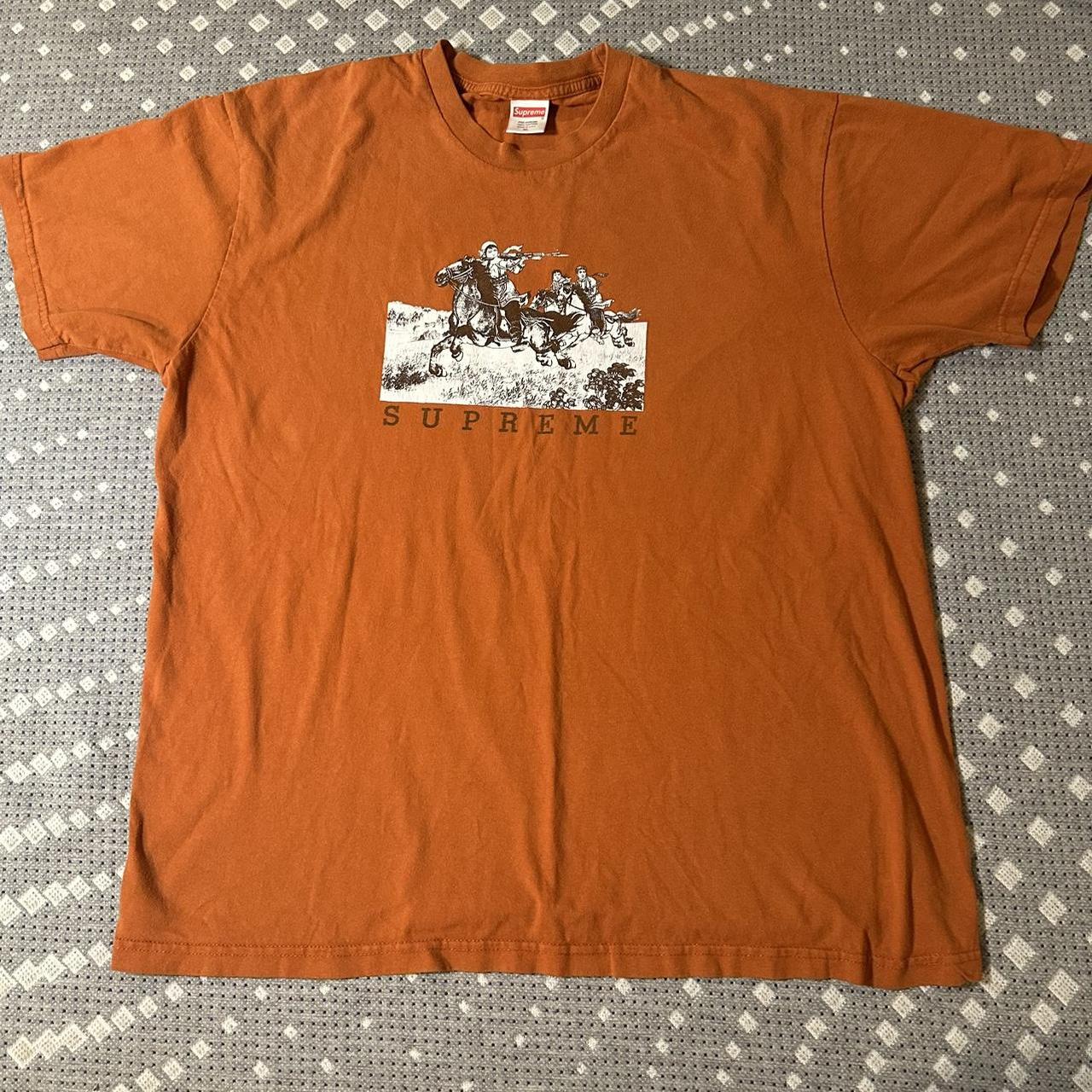 Supreme XL Riders Tee in color rust great. Depop