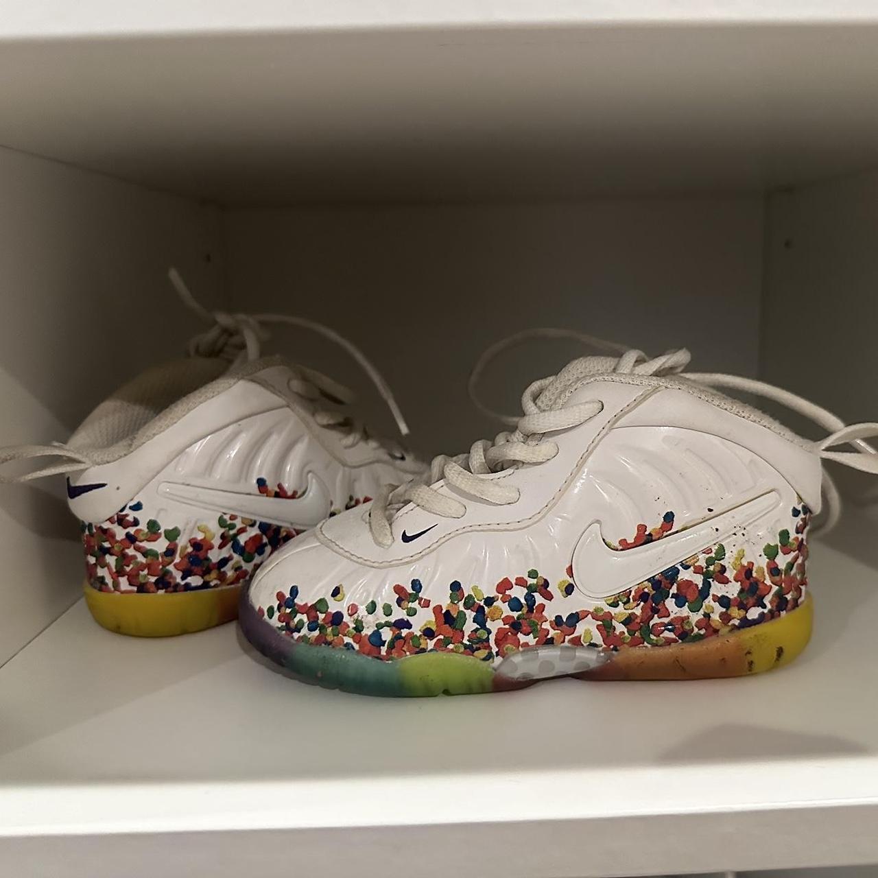 Nike Air Foamposite One White Fruity Pebbles Depop