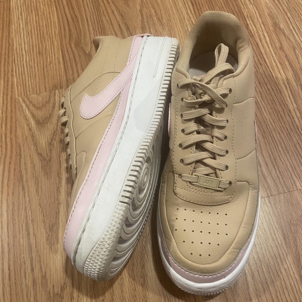 Tri-color Neapolitan brown pink and white Nike Depop