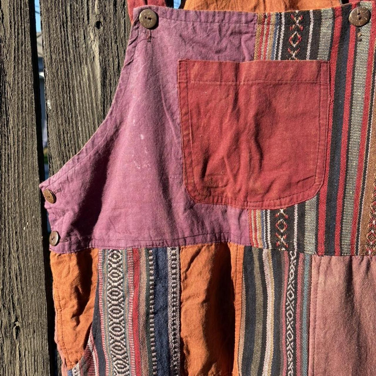 Men's Overalls - Multi - M – Patchwork Festi Over… - image 2