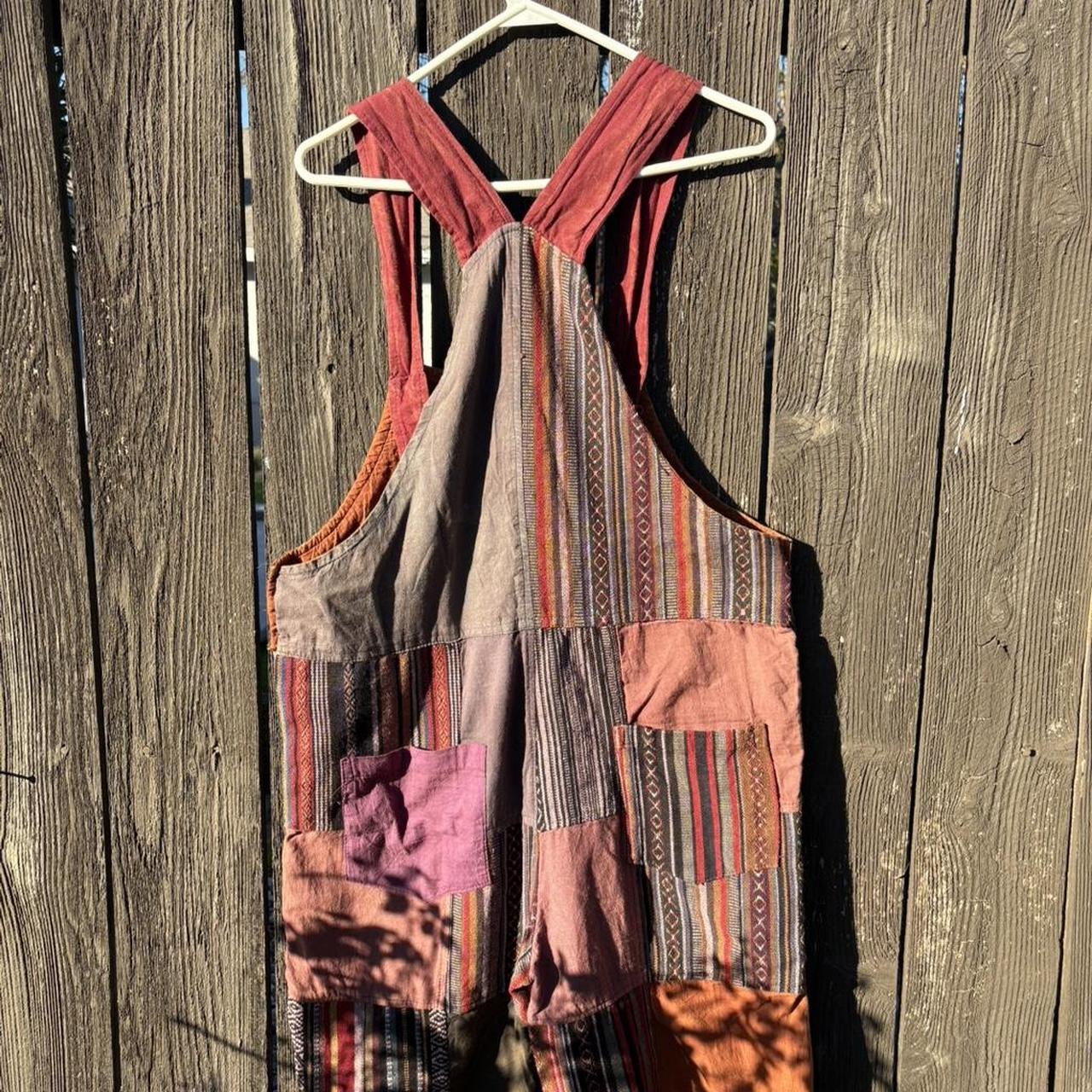 Men's Overalls - Multi - M – Patchwork Festi Over… - image 3