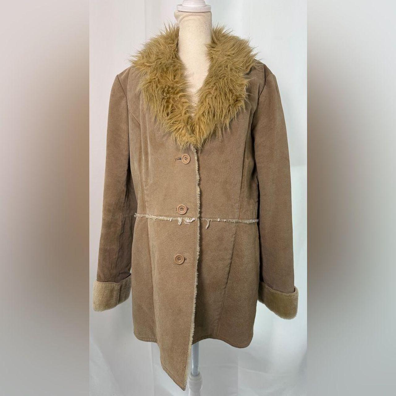 Xhilaration Women's Sherpa - Tan - L – VTG Y2K 90s Xhilaration Penny Lane suede …