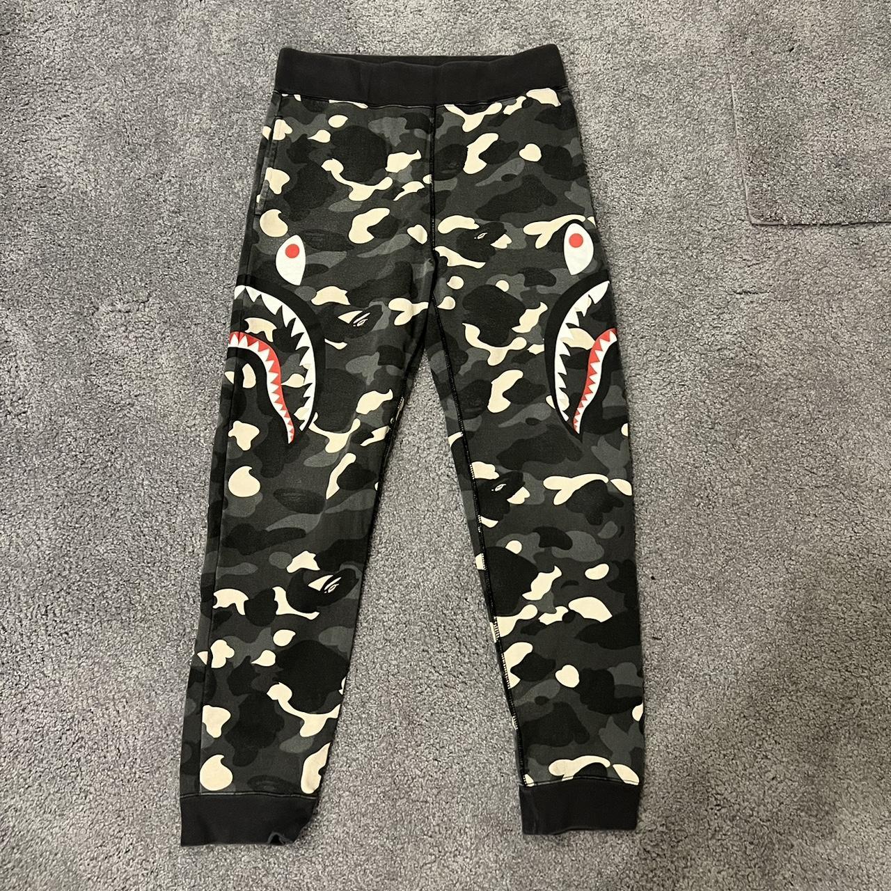 BAPE City Camo Side Shark Slim Sweat Pants Worn