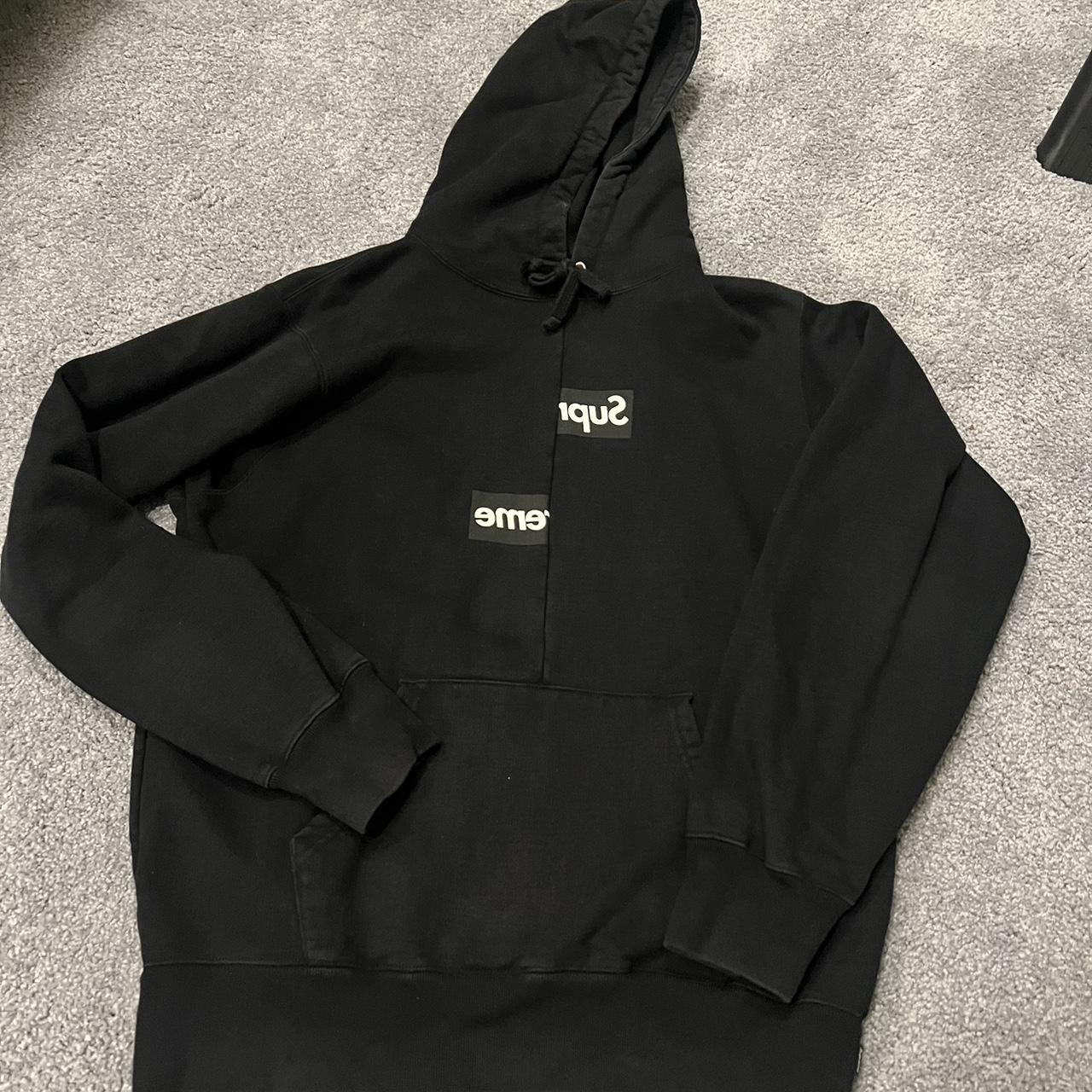 Supreme comme des garcons shirt split box logo hooded sweatshirt best sale