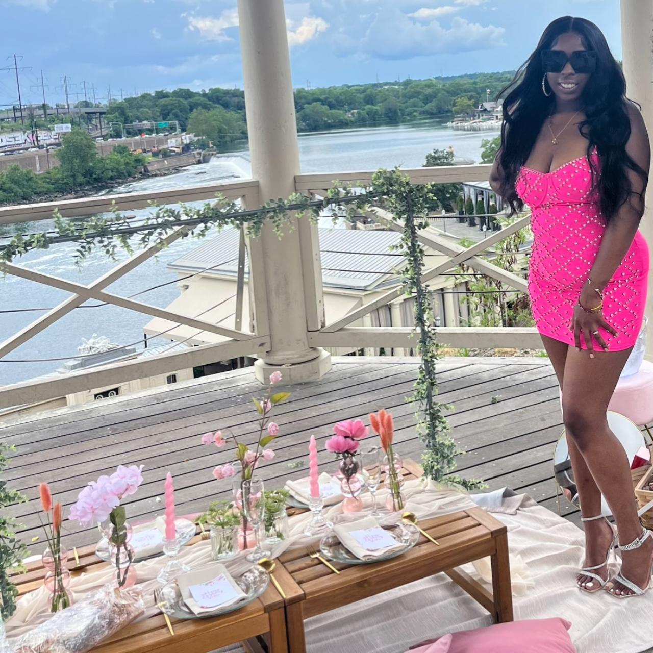 Hot pink women s fashion nova dress