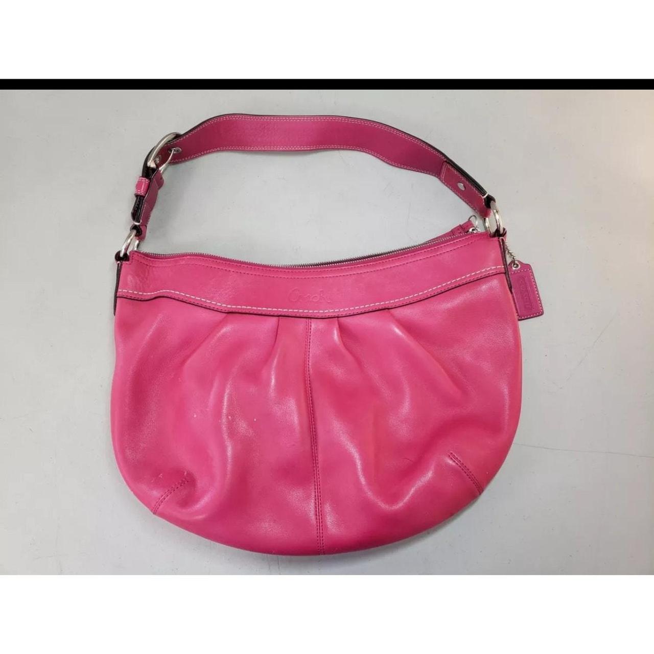 バッグ Vintage Coach Pink Leather Purse Handbag Vintage 90s Coach leather PINK shoulder purse 🎀 – Chelsea