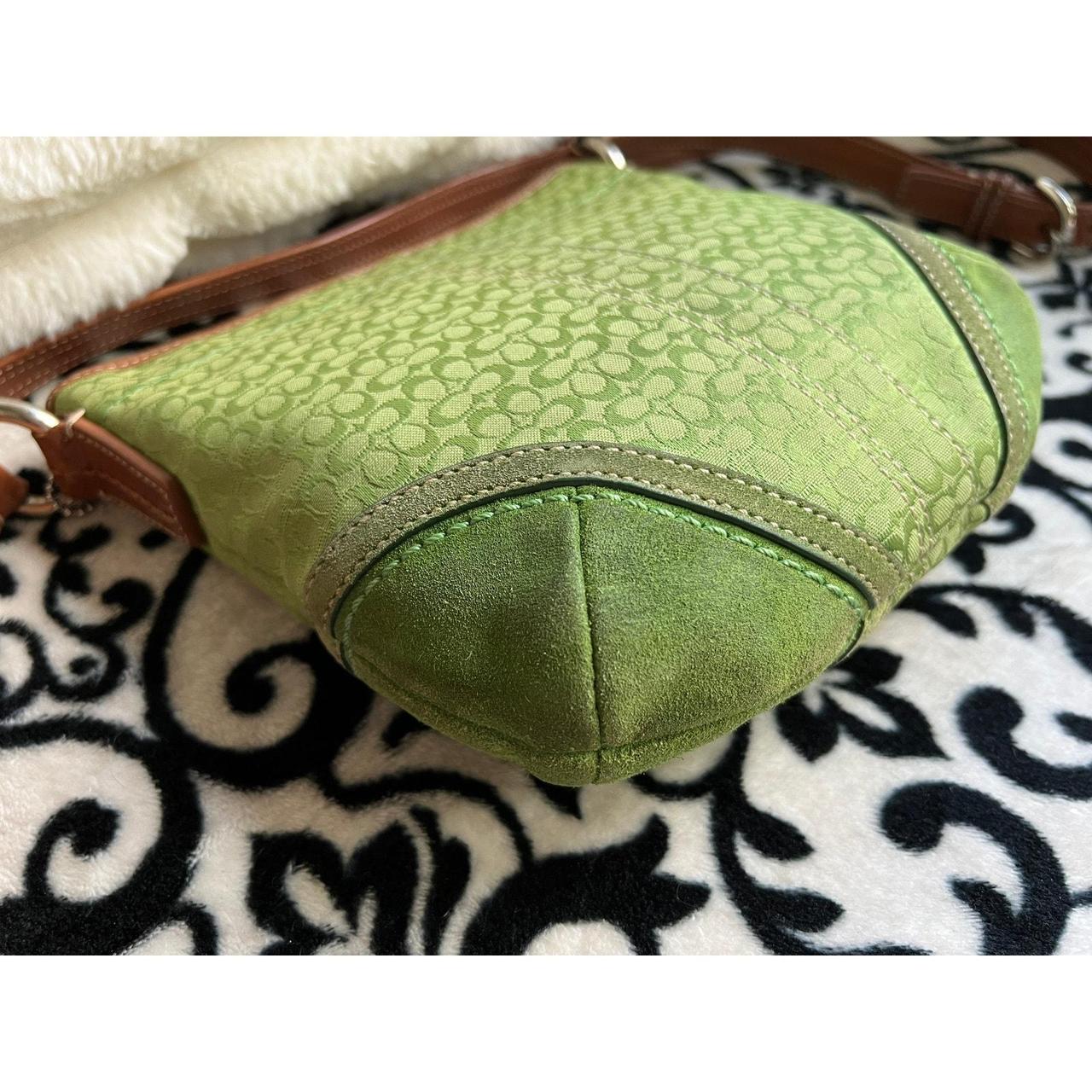 vintage Coach Neon Lime Green Crossbody Swingpack | Depop