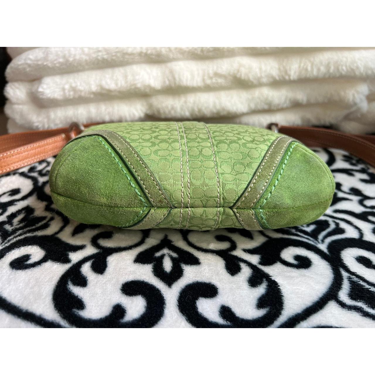vintage Coach Neon Lime Green Crossbody Swingpack | Depop
