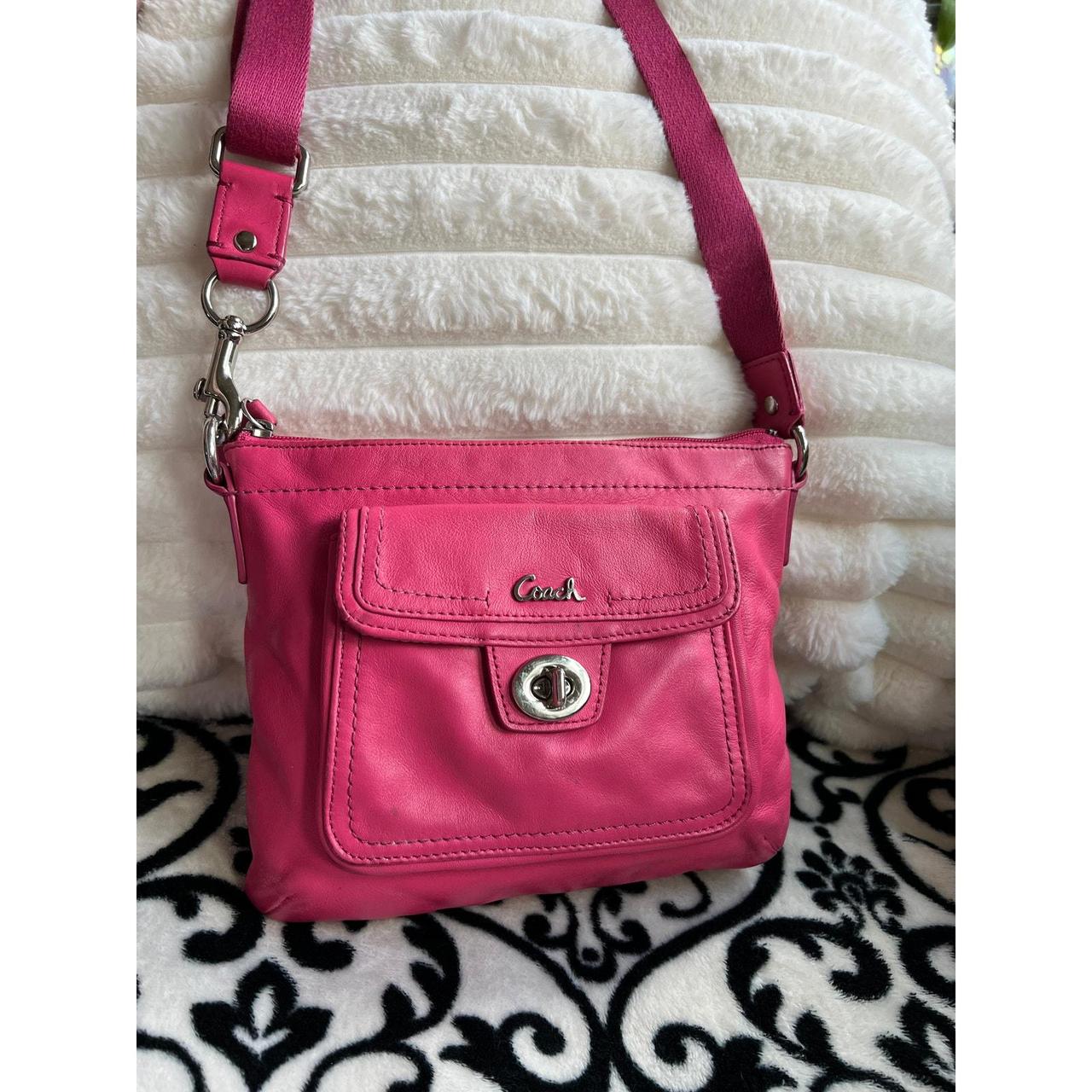 Coach Hot Pink Leather Shoulder 2024 Bag