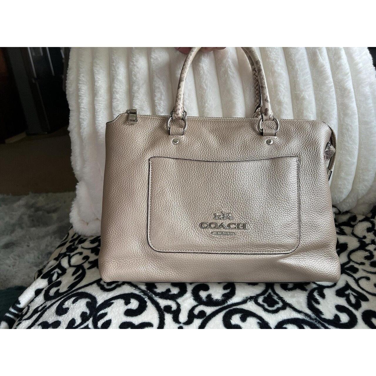 Coach Emma in Metallic Leather with. Depop