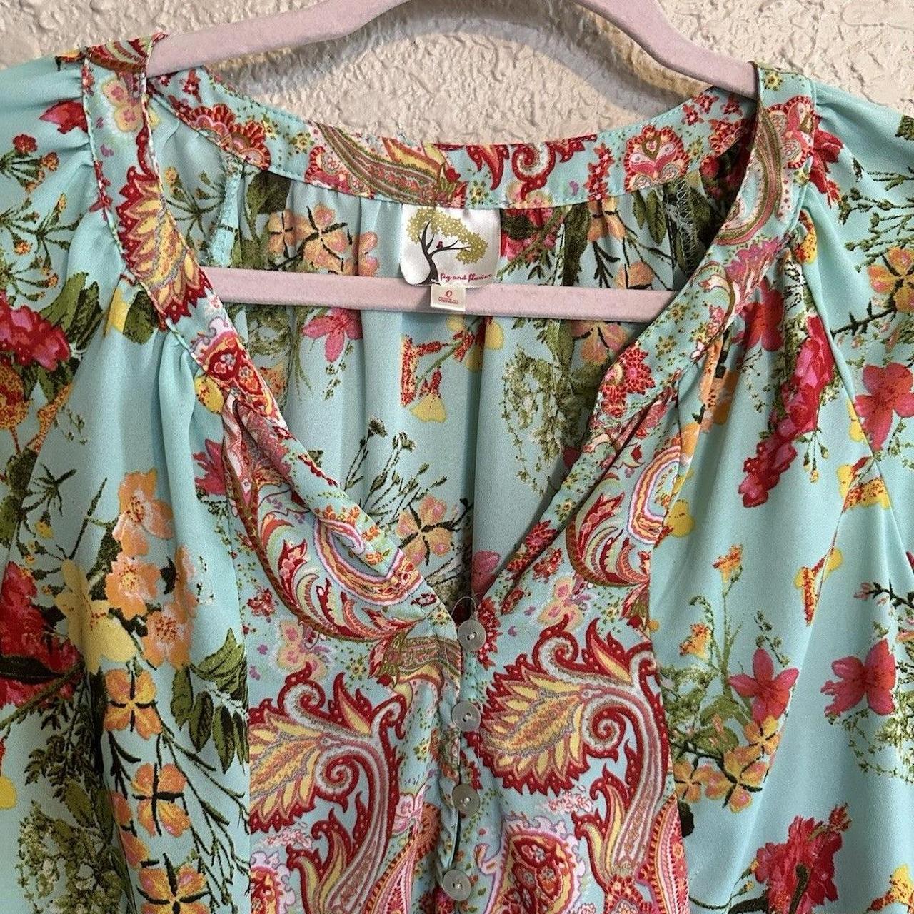 Source Unknown Women's Blouse - Multi - L – Fig a… - image 2