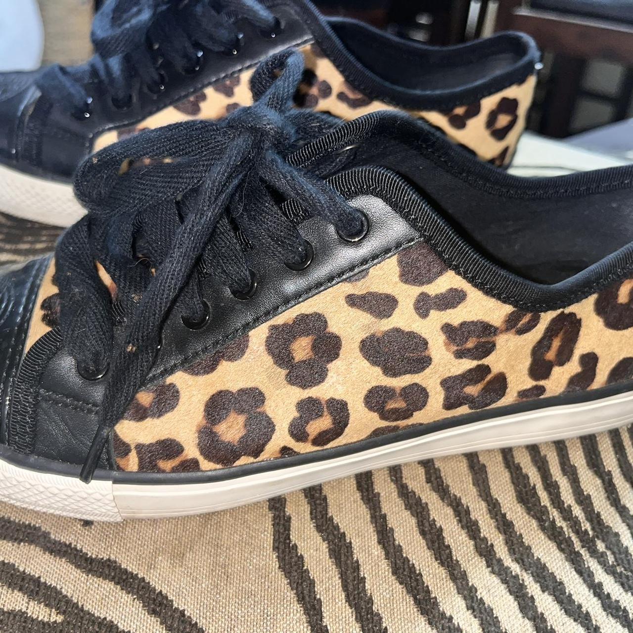 Tory Burch Women's Black offers Leopard Print Sneakers