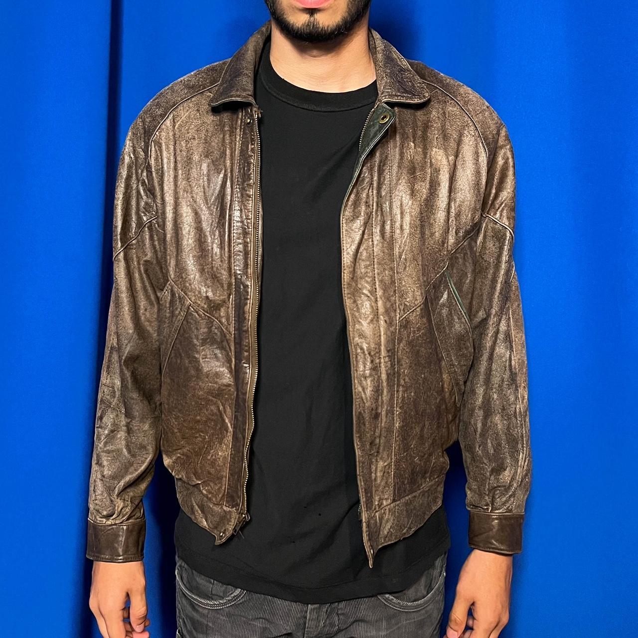 john ashford leather bomber jacket