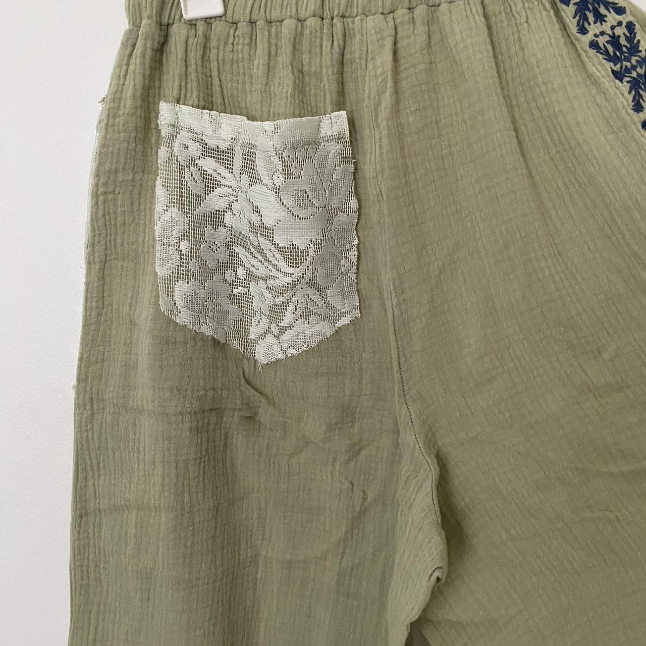 Three Bird Nest Globe Trotter Lace Embroidered... Depop